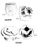 ROUND CABLE HATCH OFF/WHT