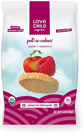 Love Child Organics Pat-a-Cakes - Apple & Raspberry - 1.41 oz