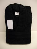 Black Cotton Luxury Bathrobe Dressing Gown - Small / Medium 800 GSM