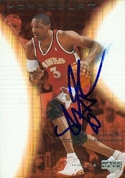 Shareef Abdur-Rahim Autographed/Hand Signed Basketball Card (Atlanta Hawks) 2003 Upper Deck Hardcour