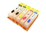 BCH® Refillable Cartridge for HP 564XL Ink Cartridge. Compatible for HP862 HP564 HP178 HP364 HP 862 564 178 364 refillable ink cartridge 5PCS