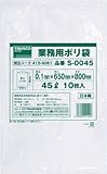 ＴＲＵＳＣＯ　業務用ポリ袋０．１×１２０Ｌ　１０枚入　7653794 S0120