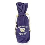 14 NCAA Washington Huskies Velvet Wine Bottle Drawstring Bag