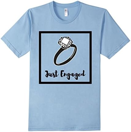 Just Engaged T-shirt - Male XL - Baby Blue