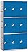 Salsbury Industries 93368BL-U Triple Tier 38.25-Inch Wide 738.25-Inch High 18-Inch Deep Unassembled Plastic Locker, Blue