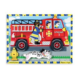 41XGiQHKkfL Melissa & Doug Deluxe Fire Truck Chunky Puzzle