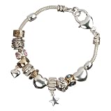 41XGmkBXRLL. SL160  Hearts and Stars Charm Bracelet