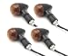 HARLEY DAVIDSON FRONT & REAR AMBER Turn Signals