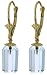 14k Gold Leverback Earrings with Genuine Bullet title=