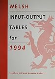 Welsh input-output tables for 1994