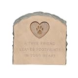 pet tombstone markers-Grasslands Road Beloved Remembrance Pet Paw Print Stone On Sale