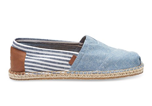 Toms Men's Classic Chambray Stripe with Blank Stitch 10006551
