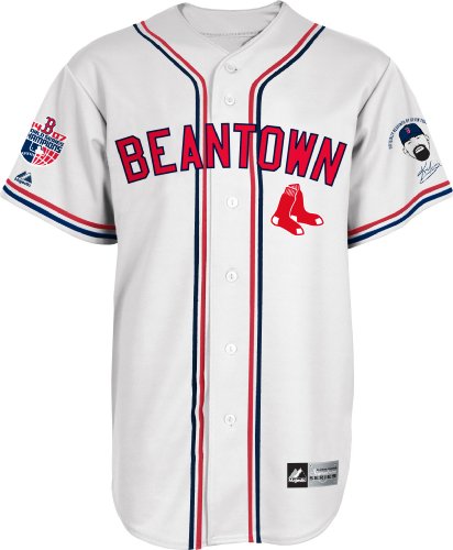 MLB Men's Boston Red Sox Kevin Youkilis Signature Series Jersey (White, X-Large)