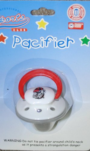 Georgia Bulldogs Pacifier with Cap