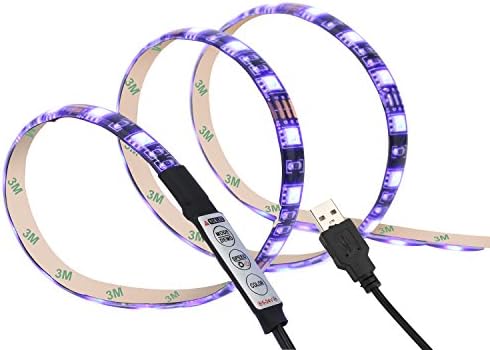 Bias Lighting for HDTV iTV Plus USB LED Strip Multi Color RGB Backlight Kit for Flat Screen TV LCD, Desktop PC (35.4 inch)