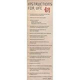 Instructions For Life Dalai Lama Art Poster Print - 12x36