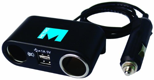 Metro In Car 12V 4-Way USB and Adaptor