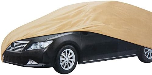 UltraCraft Heavy Duty Water Resistant Easy Fit Car Cover - Fits Compact Sedan Up To 15'