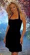 BLACK HALTER PARTY SUNDRESS