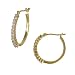 FOJO's 10K Yellow Gold Diamond Hoop Earrings (.25 ct. tw.)