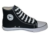Game Day Hi Top Black Canvas