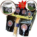 Coffee Gift Basket Picturing FLSTC Fat Boy  Motorcycle - Coffee Gift Basket