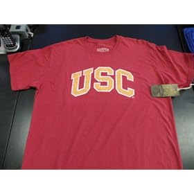 NCAA COLOSSEUM USC Trojans Color T-shirts, Cardinal Gold Fade out Shirt