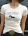 Go Veg! Women's Organic Cotton T-Shirt