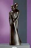 Produkt-Bild: Gilde Skulptur Francis Paar 'Komm mit mir', 45 cm, braun