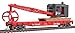 Walthers Trainline Flatcar with Logging Ready to Run Crane - Canadian Pacific 304860, Red, Black, Multimark Logo