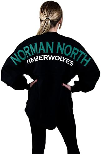 Spirit Football Jersey Norman North Football Jersey Black S Womens Shirt