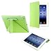 Green Triangle Multi Fold Magnetic Smart Slim Full Body PU Leather Case Cover for Apple New iPad 3 4G iPad 2 with Stylus