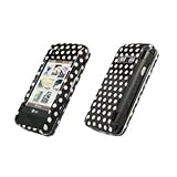 Black and White Polkadots Design Snap-On Cover Hard Case Cell Phone Protect ....