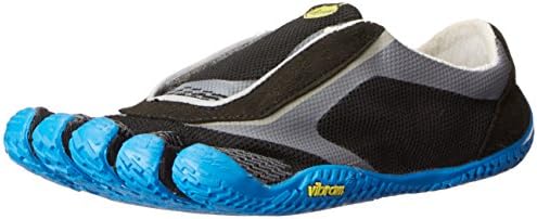 Vibram FiveFingers Kids Unisex V-On (Little Kid/Big Kid) Black/Blue/Grey Sneaker 33 (US 2-2.5 Little Kid) M