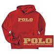 SWEATSHIRT RED " POLO ATHLETIC DEPARTMENT " Large