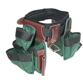 Custom Leathercraft 5451 17-Pocket, 5-Piece, Carpenter Combo with Clip-Pocket by Custom Leather Craft