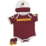 Redskins Reebok Infants NFL 3 pc Tm Bodysuit,boot