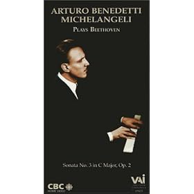 Arturo Benedetti Michelangeli Plays Beethoven Sonata No. 3 in C Major [VHS]