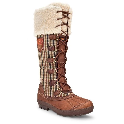 UGG Women's Edmonton Boots - Chocolate Plaid 