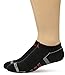 adidas Men's Climalite® II No Show Sock (2-Pair), Black/Aluminum 2/Light Scarlet, Large, (Shoe Size 6-12)