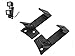 SXMA Dual A-Pillar Light Brackets, (1 Pair) Dual Lower Windshield LED Work Light Mounts Kit for 2007-2017 Jeep Wrangler JK/JKU