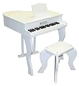 Schoenhut Elite Baby Grand Piano- White