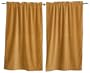 Arlee Velvet 40-by-84-Inch Pole-Top Curtains 2-Pack, Gold