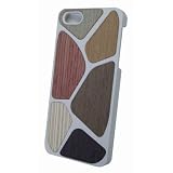 New Hard case with wood effect - iPhone 5 hard silicone case with multi-coloured wood effect (white)by covers4it