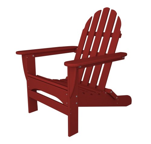 Recycled Plastic Adirondack Chair by Polywood Frame Color: Sunset Red