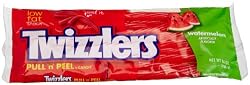 Twizzlers Pull 'n' Peel Candy, Watermelon, 14-Ounce Bags (Pack of 6)
