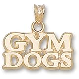 Univ Of Georgia Gym Dogs Pendant (Gold Plated)
