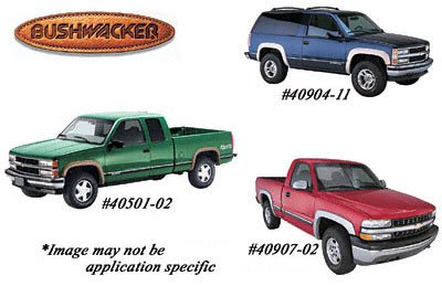 Bushwacker 40008-01 Extend-a-Fender Flares - Rear Pair
