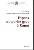 Façons de parler grec à Rome