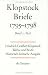 Friedrich G. Klopstock �Werke und Briefe. Historisch-kritische Ausgabe (Hamburger Klopstock-Ausgabe): Werke und Briefe, 36 Bde., Bd.9, Briefe 1795-1798: Band 1 (Klopstock, Friedrich G.: Werke Und Briefe)�
